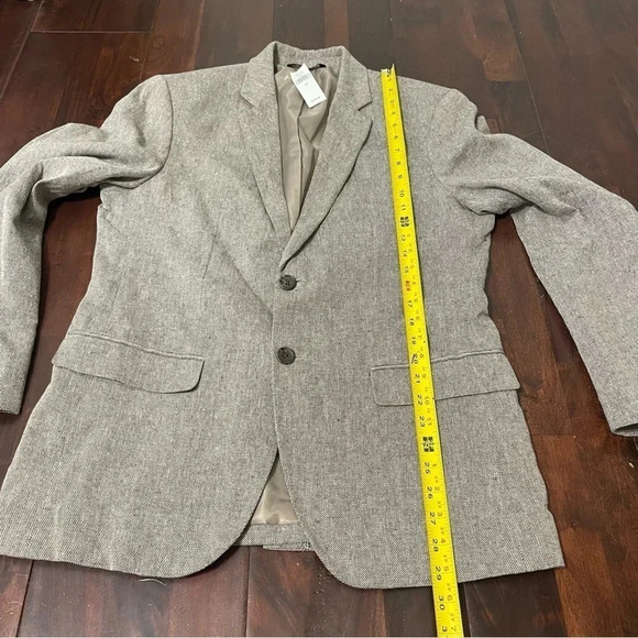 NWT Banana Republic Tailored Slim Size 40 Mens Suit Jacket Grey - Picture 6 of 10